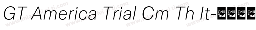 GT America Trial Cm Th It字体转换